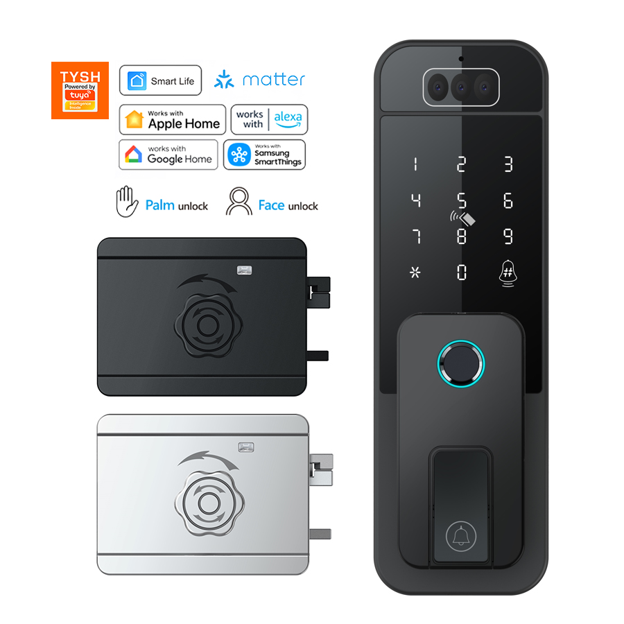 Smart Door Lock Wifi - Kunci Pintar TYSH Matter Tuya dengan
