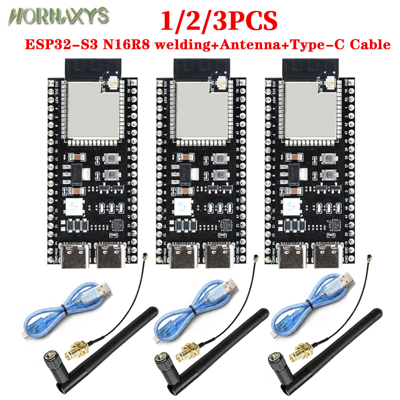 Esp32 Smart Home Kit - 1/2/3 buah ESP32-S3 N16R8 DevKitC-1, papan