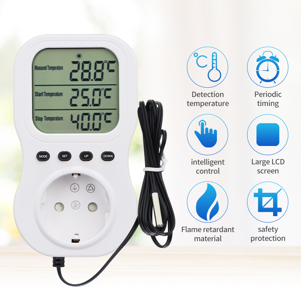 Soket Pengatur Waktu Digital L - Wifi Thermostat ulasan dan harga