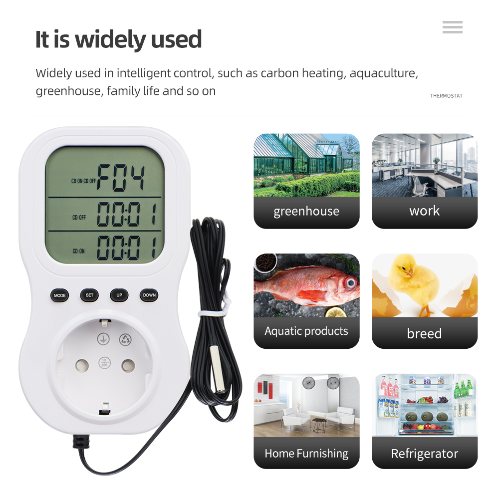Soket Pengatur Waktu Digital L - Wifi Thermostat ulasan dan harga