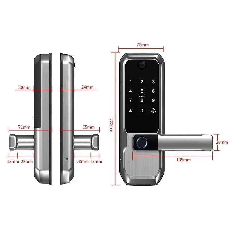 Kunci Pintu Pintar WiFi Tuya d - Smart Door Lock Wifi ulasan dan harga