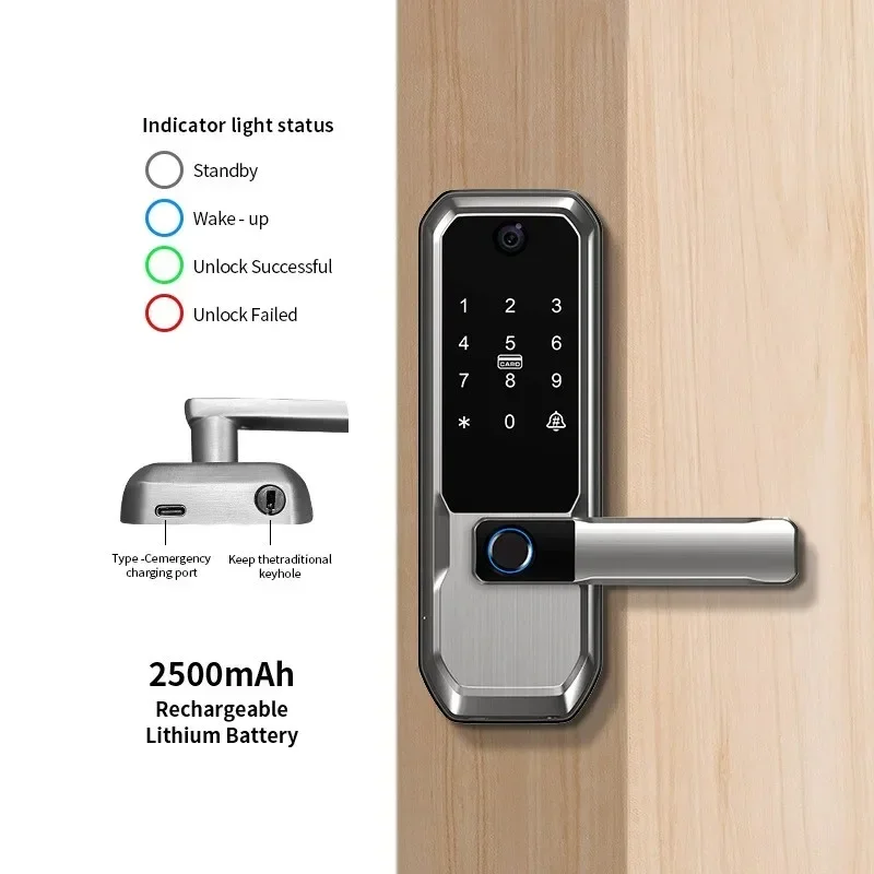 Kunci Pintu Pintar WiFi Tuya d - Smart Door Lock Wifi ulasan dan harga