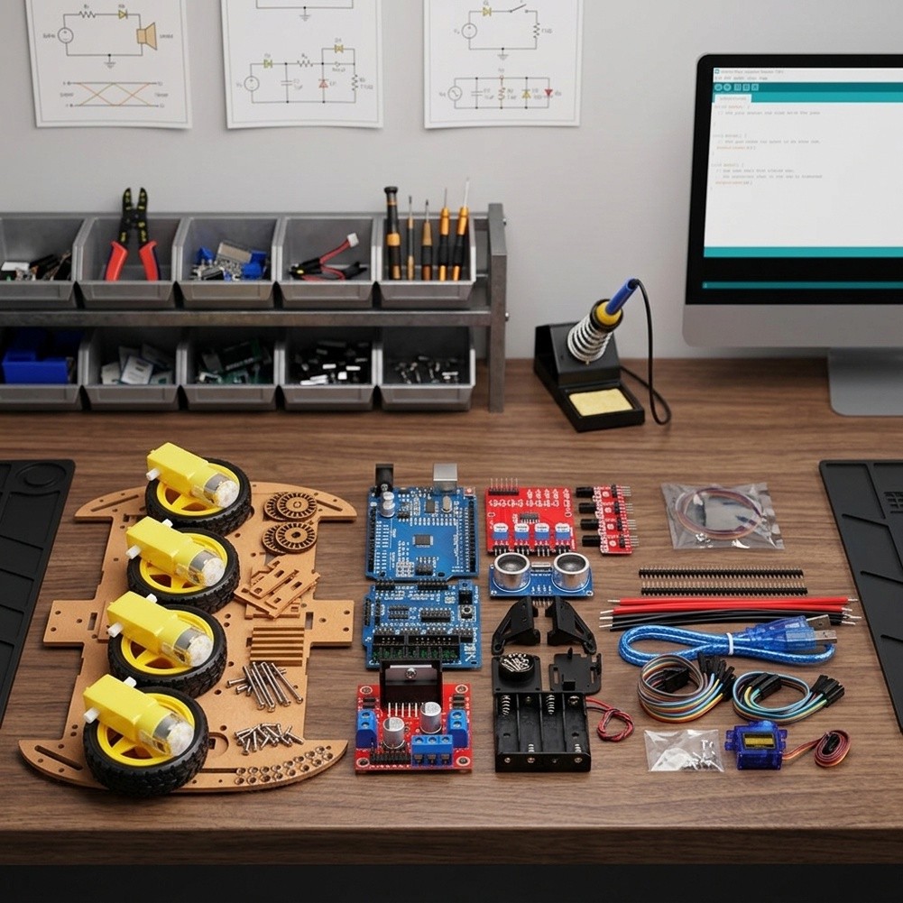 untuk kendaraan 4WD, kit rangk - Sensor Kit Arduino ulasan dan harga