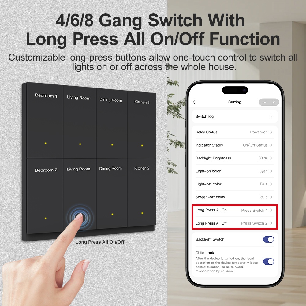 Sakelar Nama DIY Cerdas Manhot - Smart Light Switch Wifi ulasan dan harga