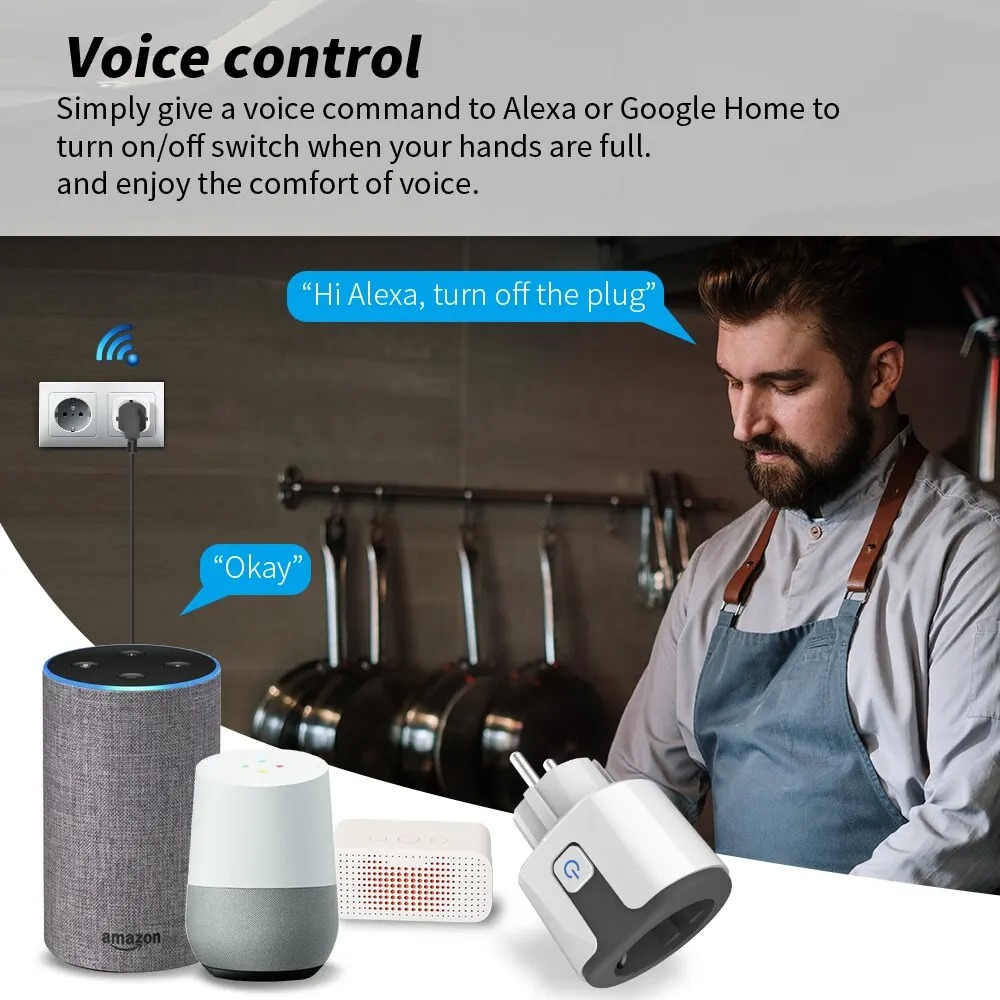 Stop Kontak Pintar WiFi EU, Be - Wifi Smart Plug ulasan dan harga