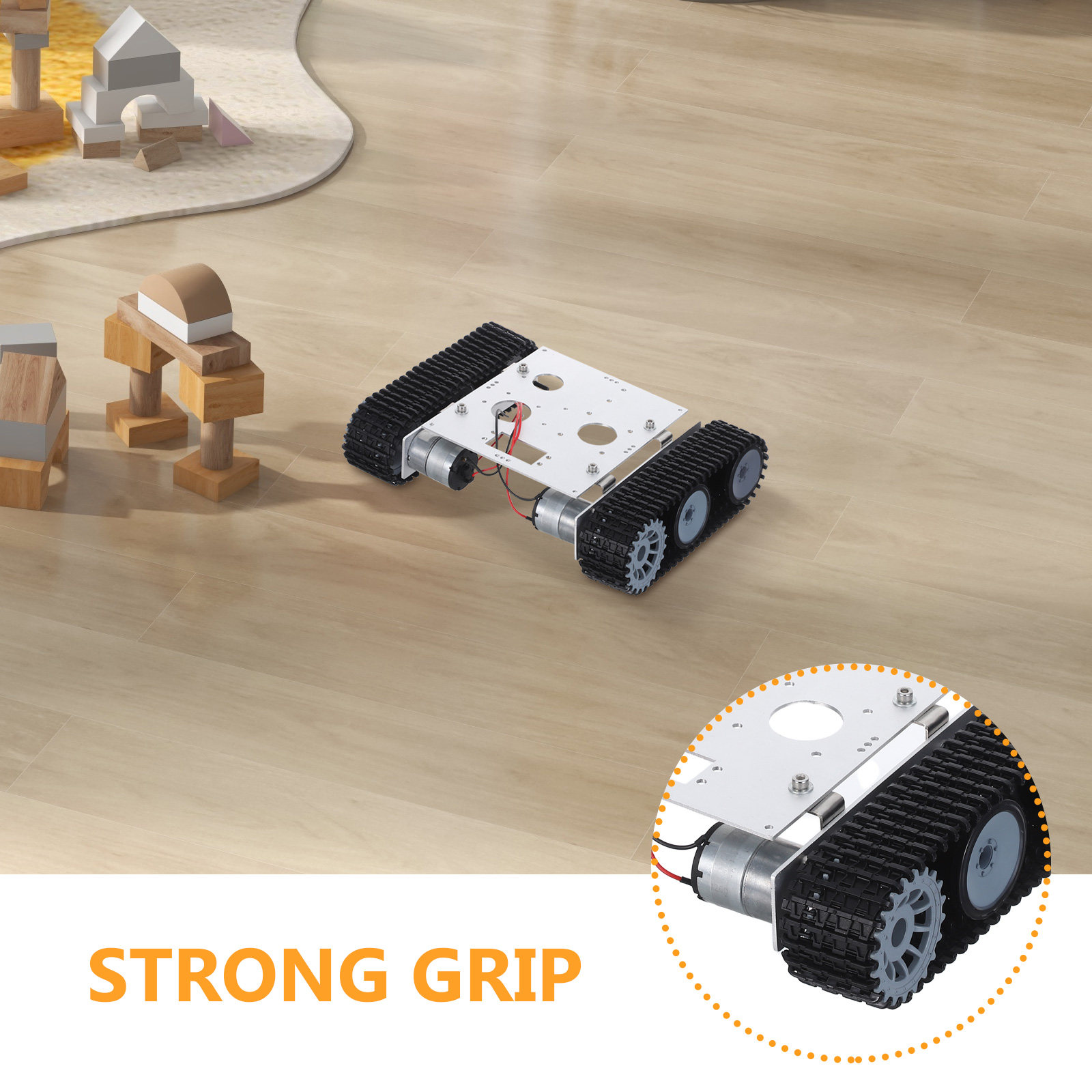 Kit Rangka Tank Robot Logam -  - Stem Robotics Kit ulasan dan harga