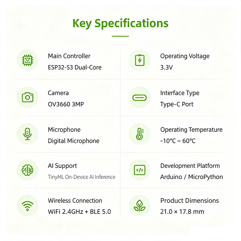 XIAO ESP32S3 Sense AI Vision D - Esp32 Smart Home Kit ulasan dan harga