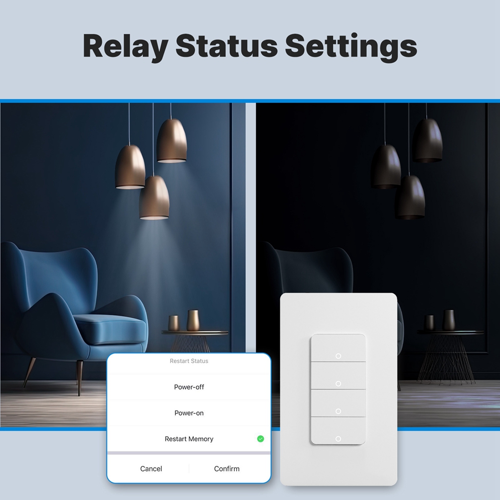 THIVN-Matter Sakelar Lampu Pin - Smart Light Switch Wifi ulasan dan harga