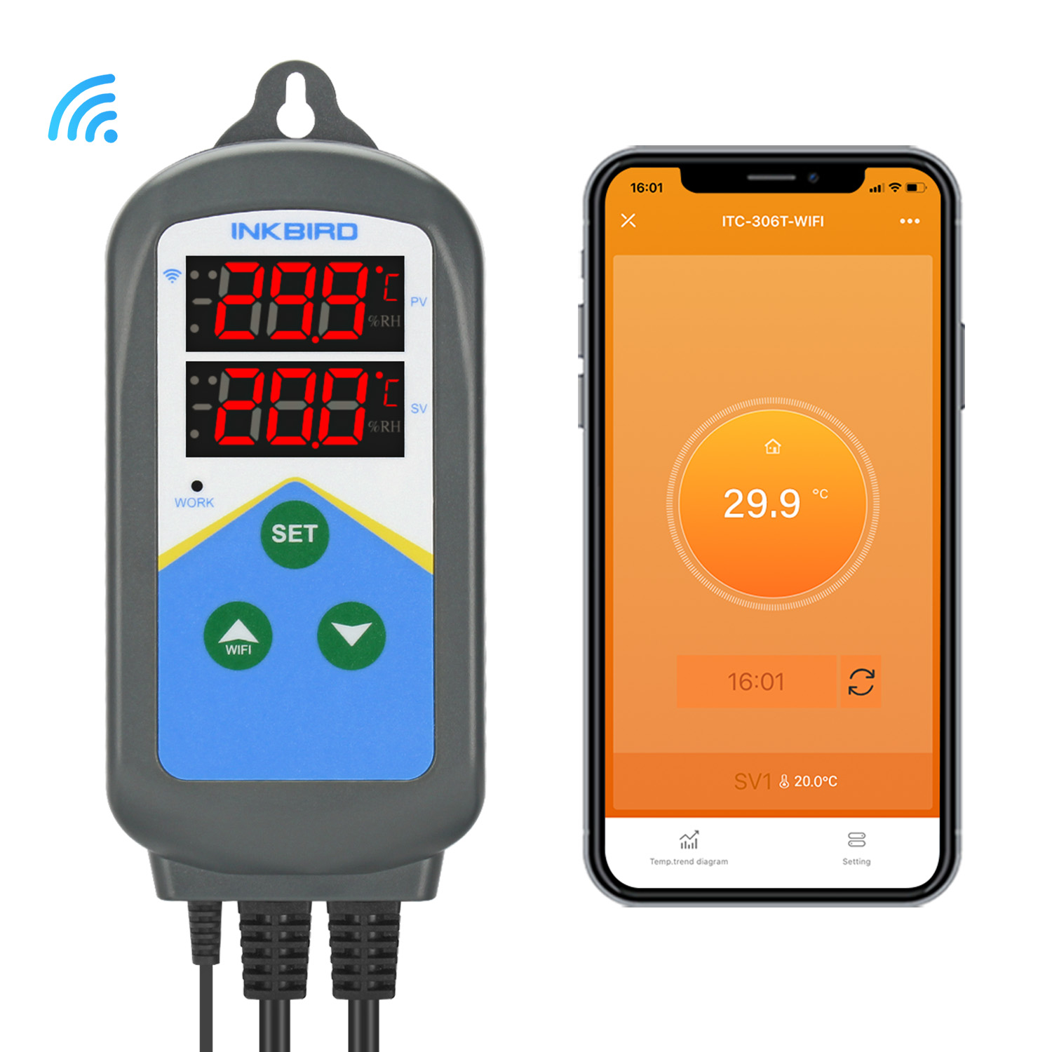 INKBIRD WIFI Termoregulasi ITC - Wifi Thermostat ulasan dan harga