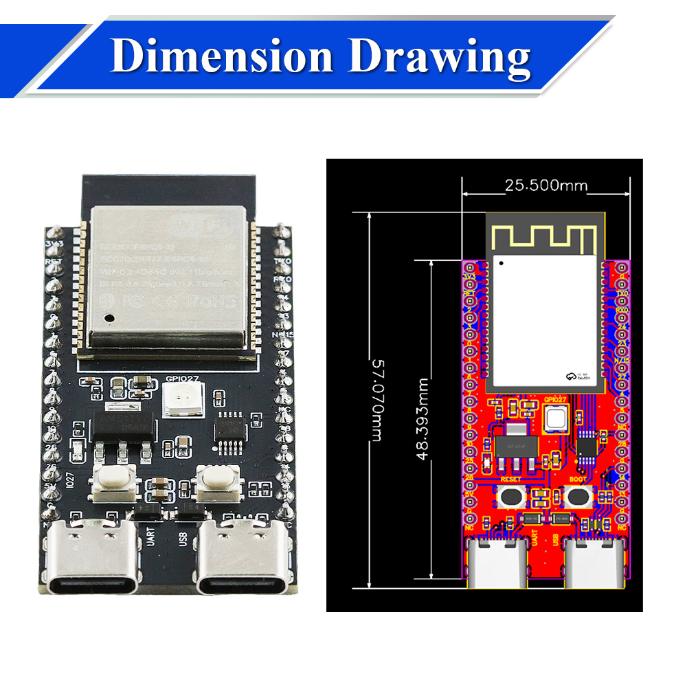ESP32-C5-DevKitC-1 Papan Penge - Esp32 Smart Home Kit ulasan dan harga