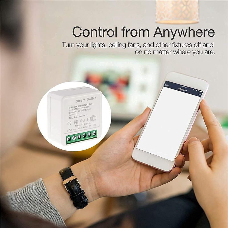 10X Sakelar Relai Wifi Mini Ce - Smart Light Switch Wifi ulasan dan harga