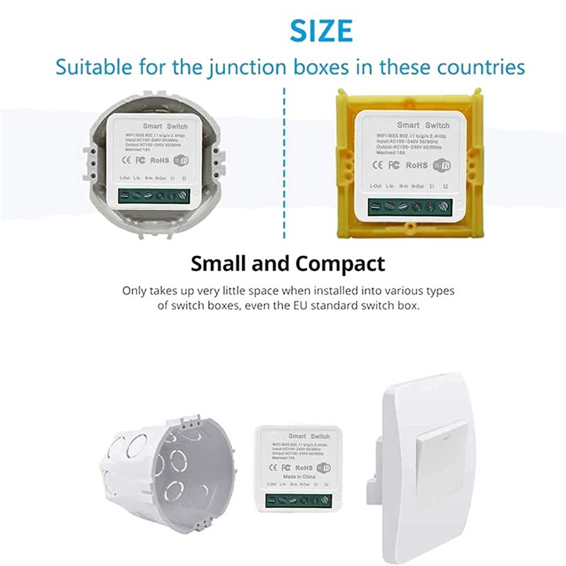 10X Sakelar Relai Wifi Mini Ce - Smart Light Switch Wifi ulasan dan harga